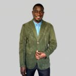 veste velours kaki homme