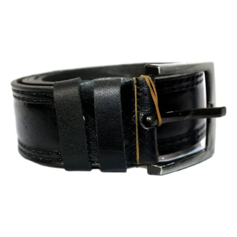 Ceinture Noir En Cuir