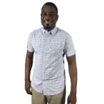 Chemise manches courtes homme Slim Fit Teddy Scares 100 % coton