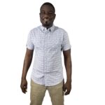 Chemise manches courtes homme Slim Fit Teddy Scares 100 % coton