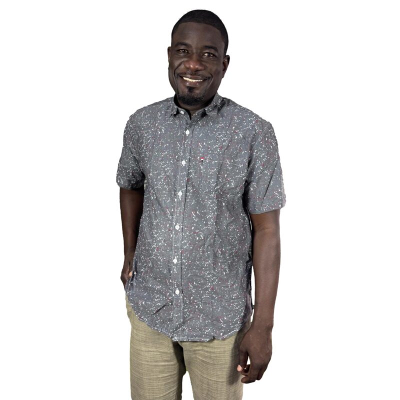 Chemise classique K&Z à fleurette homme Dakar