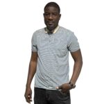 polo homme Dakar coton polyester gris"