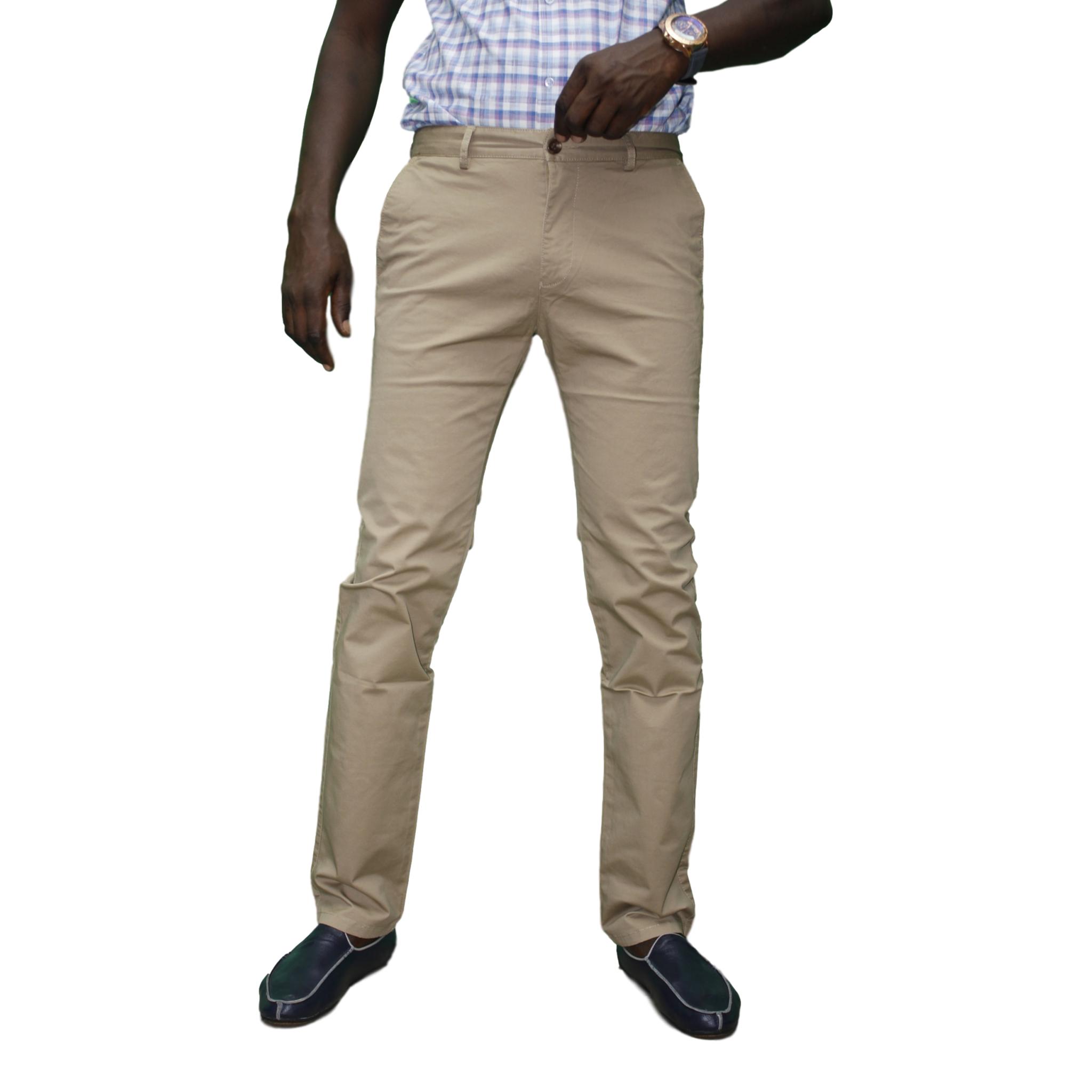 Pantalon homme kaki beige clair Pantalon homme kaki beige clair