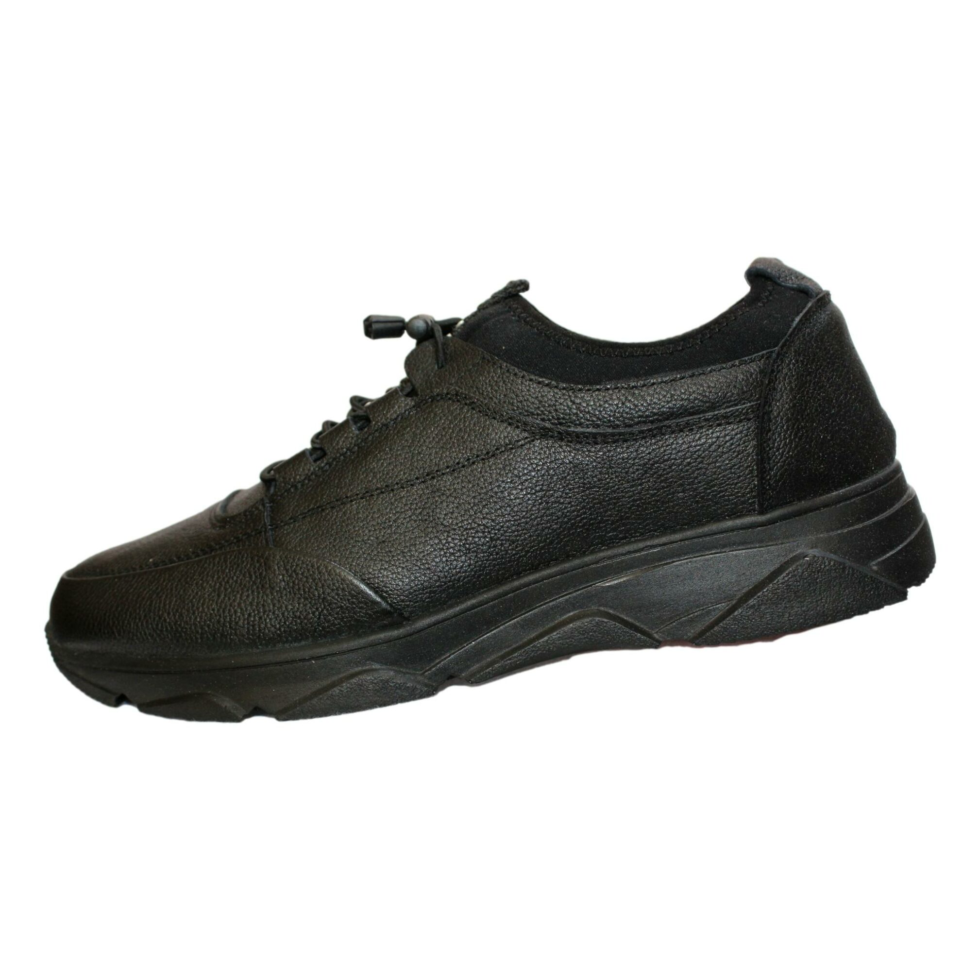 chaussures Sport Cuir Noir