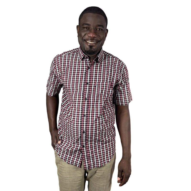 chemise rayée manches courtes homme Dakar
