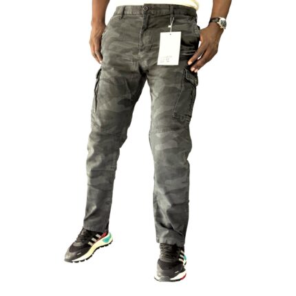 Pantalon cargo treillis homme