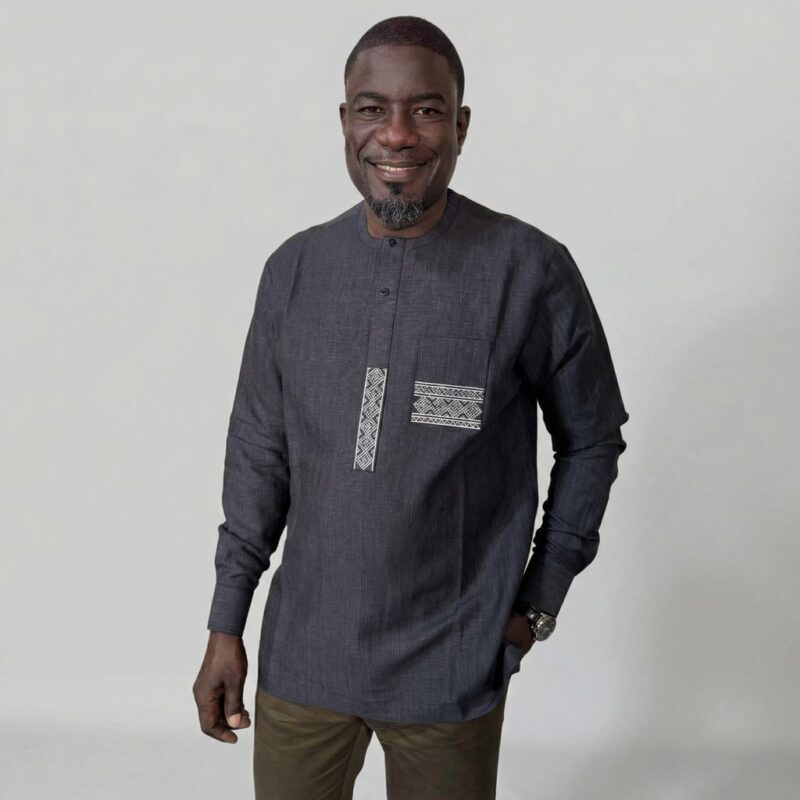 Chemise africaine homme manches longues