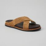 Sandale en Cuir et Daim pour Homme