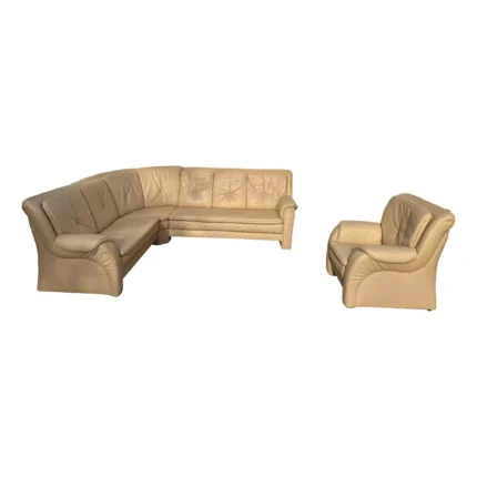 Salon en Cuir en Angle