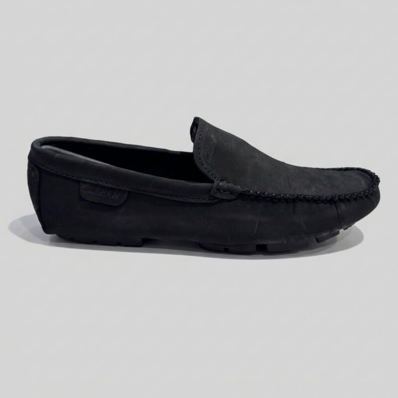 Mocassin en Daim Noir de Qualité 