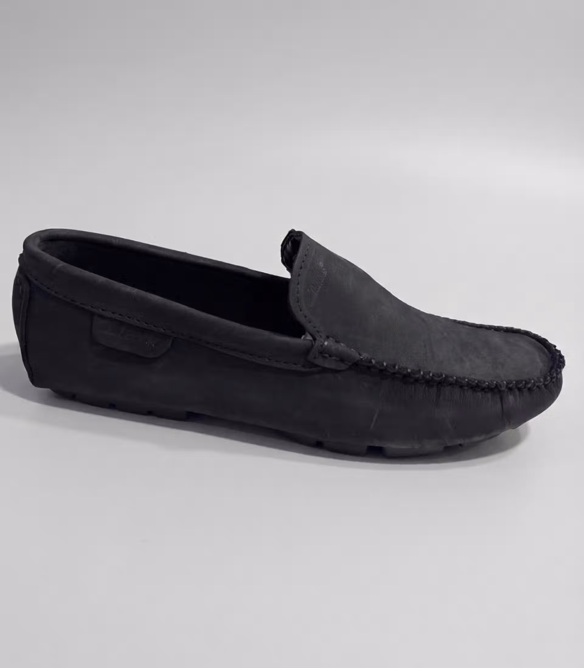 Mocassin en Daim Noir de Qualité