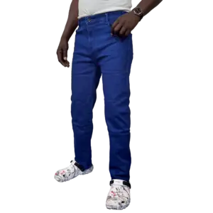 pantalon jeans pour homme bleu foncé élégant AMCHOU Dakar Sénégal