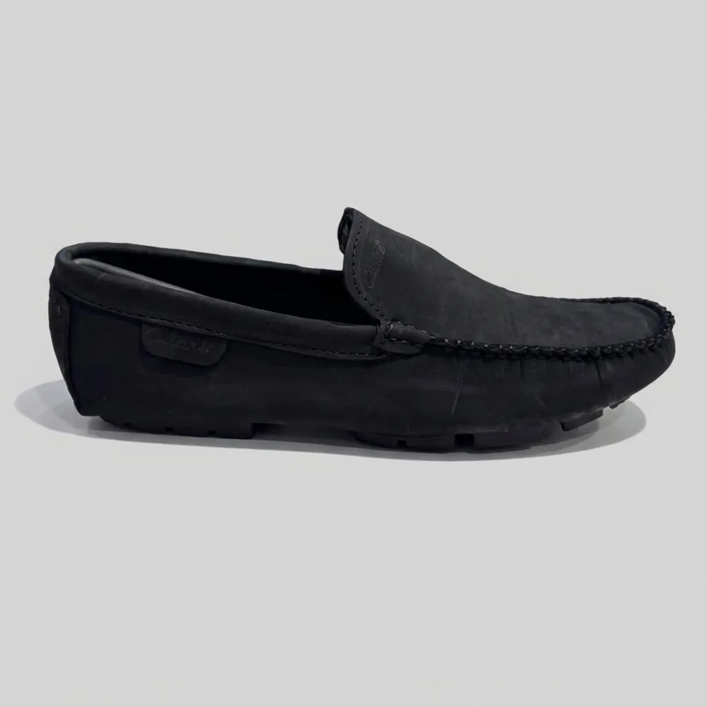 Mocassin en Daim Noir Mocassin en Daim Noir – Image 1