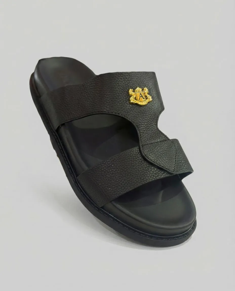Sandales cuir noir Sandale en Cuir – Image 1