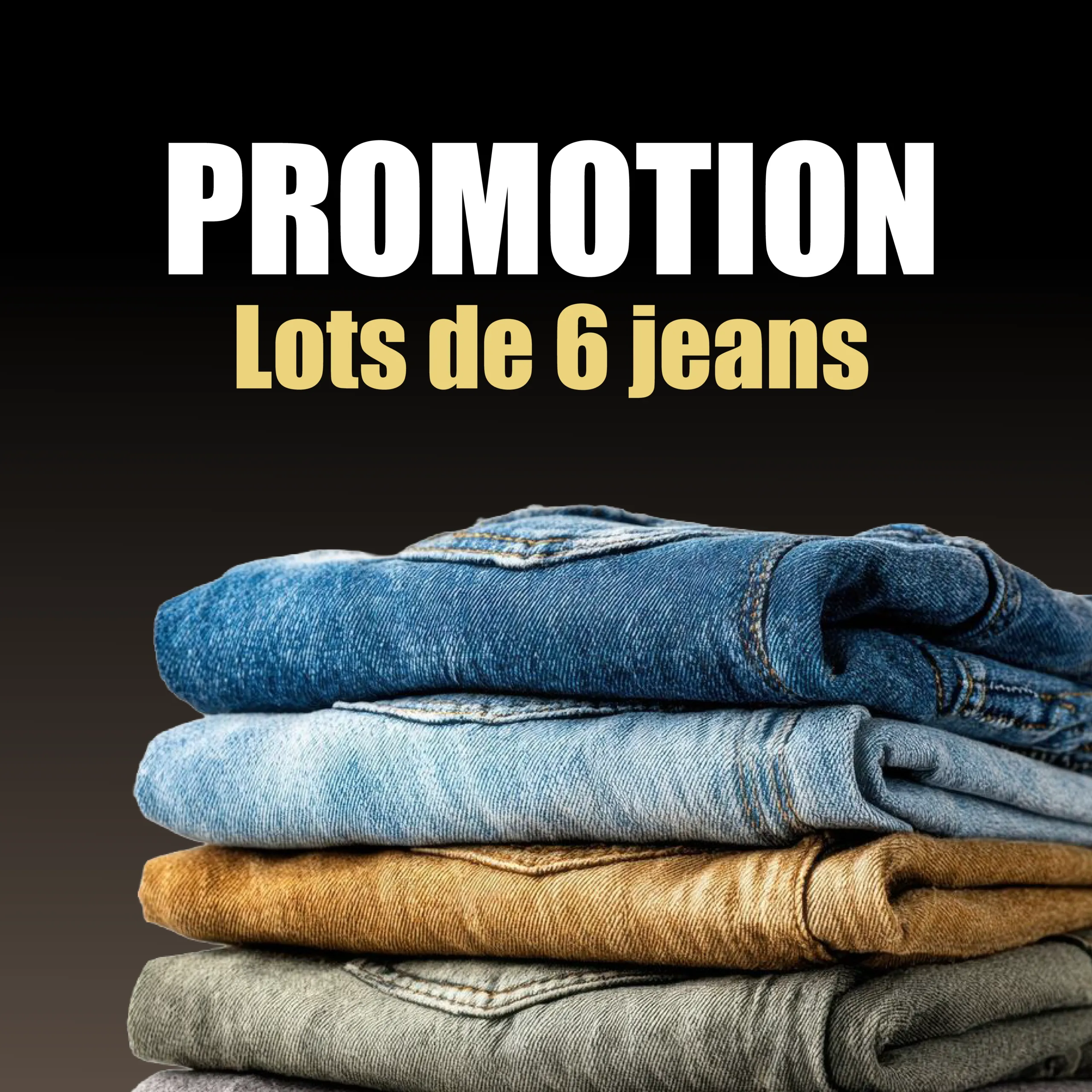 lots de 6 jeans